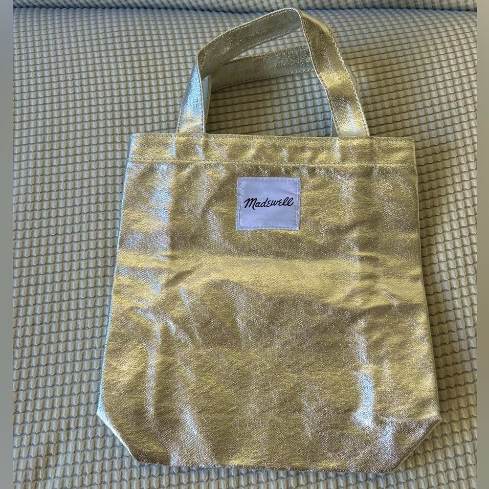Madewell Metallic Mini Tote Bag